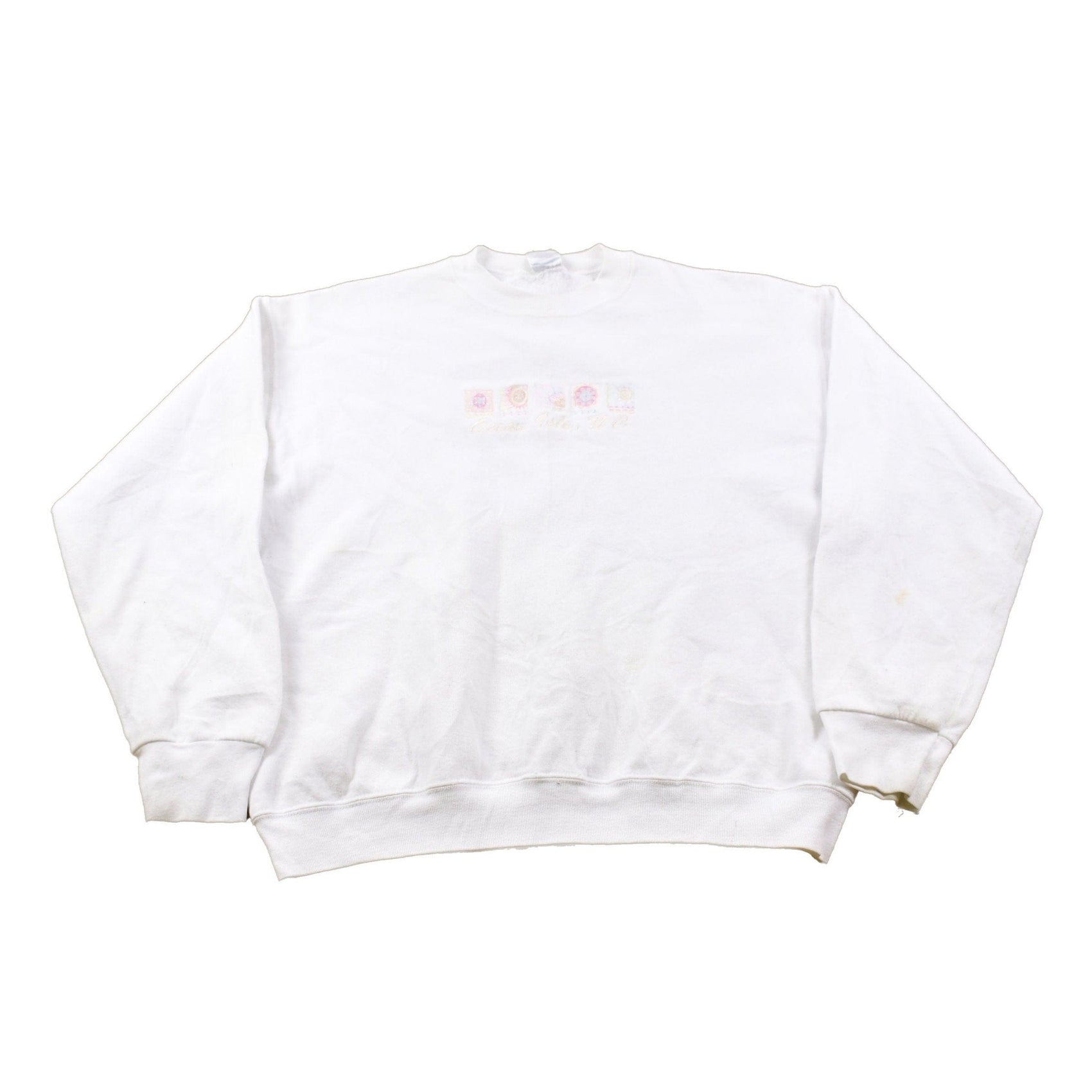 Other Clothing > Gender Neutral Adult Clothing > Hoodies & Sweatshirts > Sweatshirts Vintage 1990s Floral Crewneck Sweatshirt Men's XL