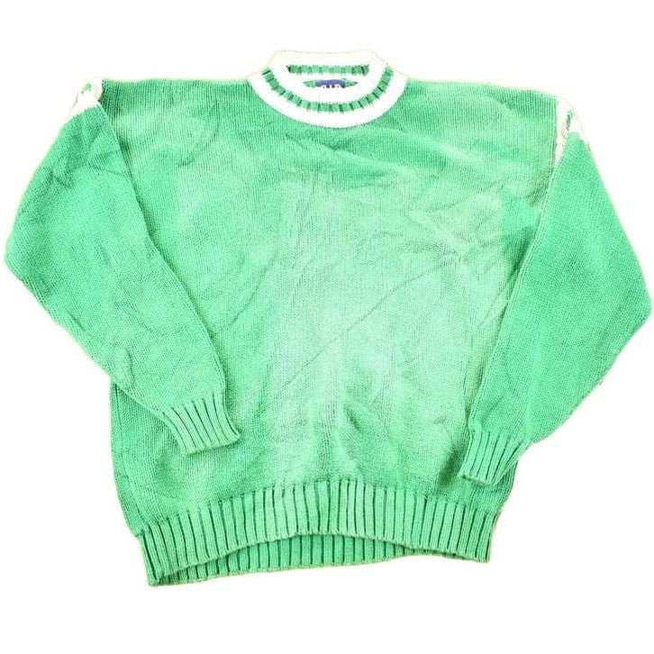 Other Clothing > Gender Neutral Adult Clothing > Hoodies & Sweatshirts > Sweatshirts Vintage 1990s Gap Knit Abstract Pattern Crewneck Sweater Mens M