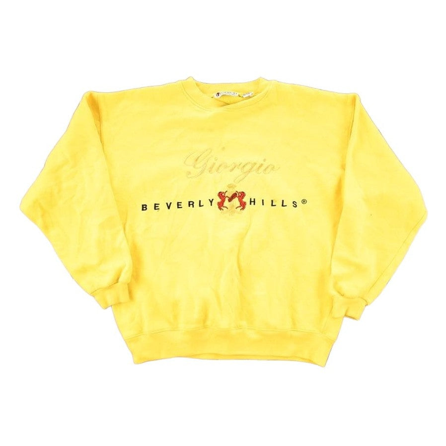 Other Clothing > Gender Neutral Adult Clothing > Hoodies & Sweatshirts > Sweatshirts Vintage 1990s Giorgio Beverly Hills Crewneck Sweatshirt Men's L