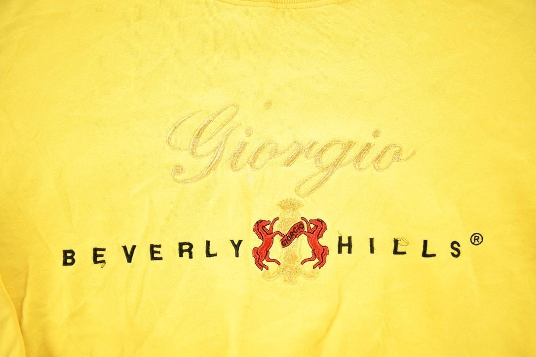 Other Clothing > Gender Neutral Adult Clothing > Hoodies & Sweatshirts > Sweatshirts Vintage 1990s Giorgio Beverly Hills Crewneck Sweatshirt Men's L