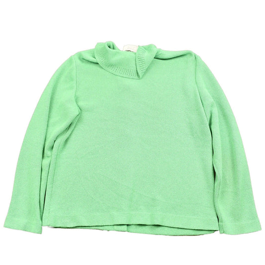 Other Clothing > Gender Neutral Adult Clothing > Hoodies & Sweatshirts > Sweatshirts Vintage 1990s Green Collared Cardigan Sweater Women's S