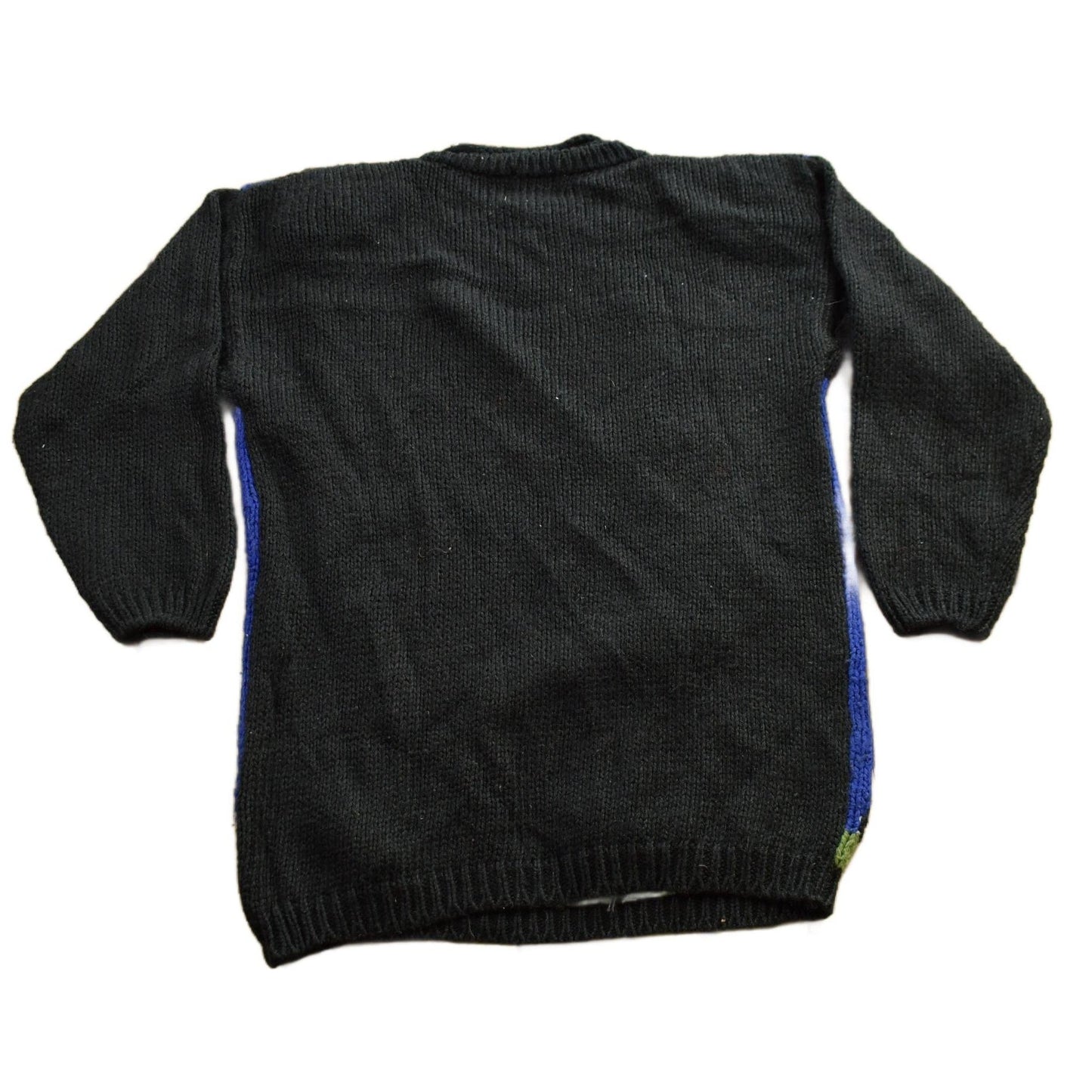 Other Clothing > Gender Neutral Adult Clothing > Hoodies & Sweatshirts > Sweatshirts Vintage 1990s Halloween Theme Embroidered Knit Sweater Women's S