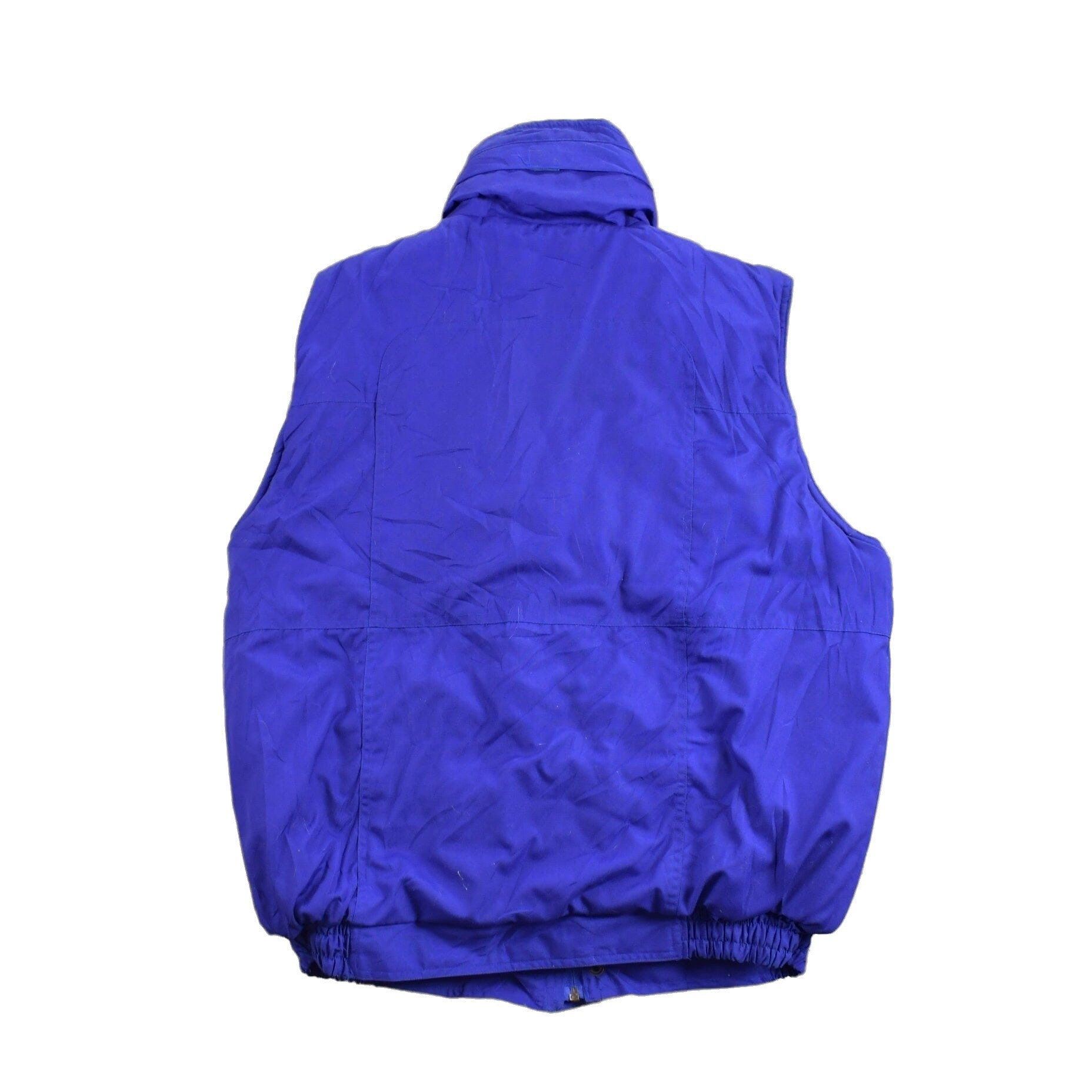 Other Clothing > Gender Neutral Adult Clothing > Hoodies & Sweatshirts > Sweatshirts Vintage 1990s Hugo Valentino Plaid Lined Puffer Vest Men's Large