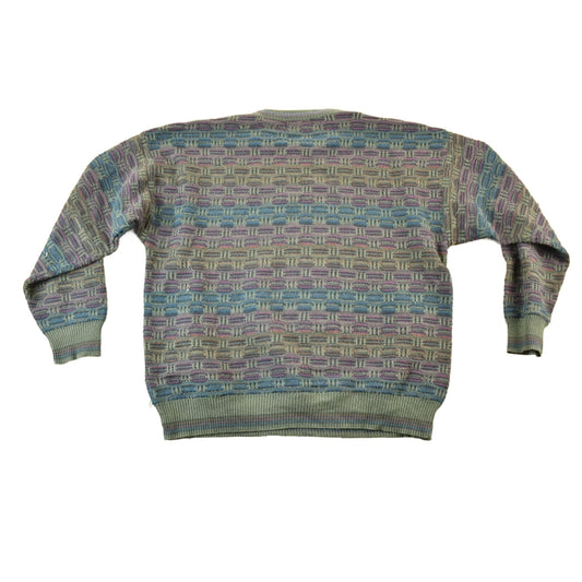 Other Clothing > Gender Neutral Adult Clothing > Hoodies & Sweatshirts > Sweatshirts Vintage 1990s Idea Uomo Wool Knit Sweater Mens L