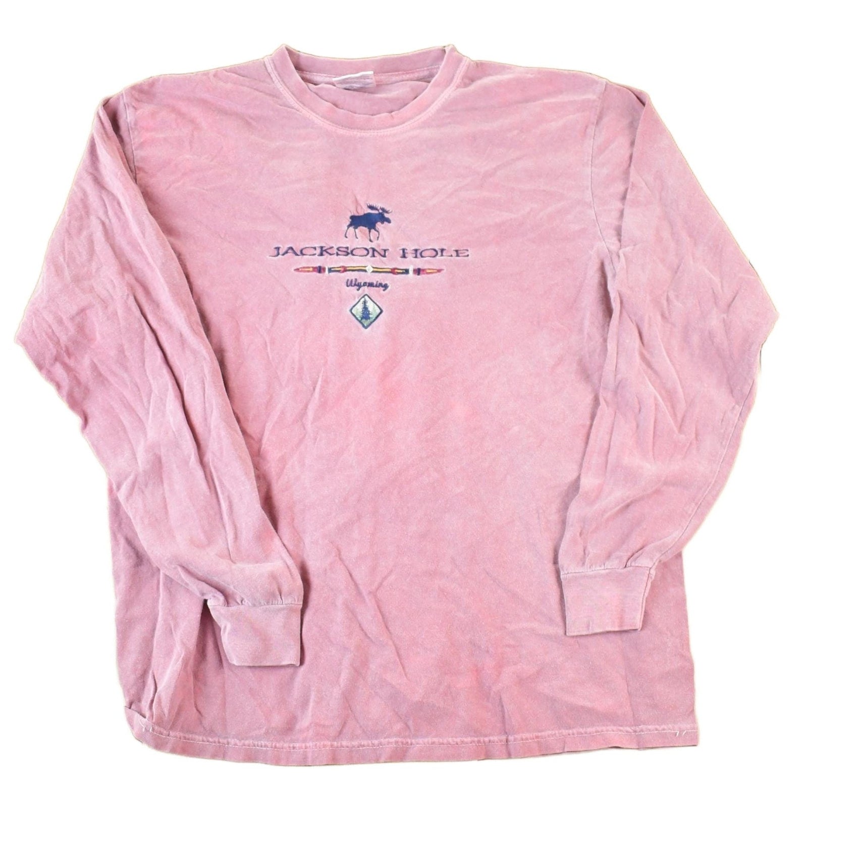 Other Clothing > Gender Neutral Adult Clothing > Hoodies & Sweatshirts > Sweatshirts Vintage 1990s Jackson Hole Wyoming Crewneck Sweatshirt Mens M