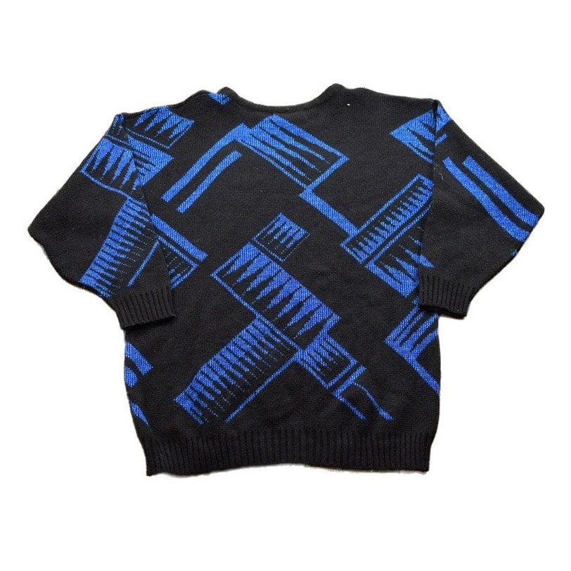 Other Clothing > Gender Neutral Adult Clothing > Hoodies & Sweatshirts > Sweatshirts Vintage 1990s Jonathan Cass Knitted Crewneck Sweater Men's Small