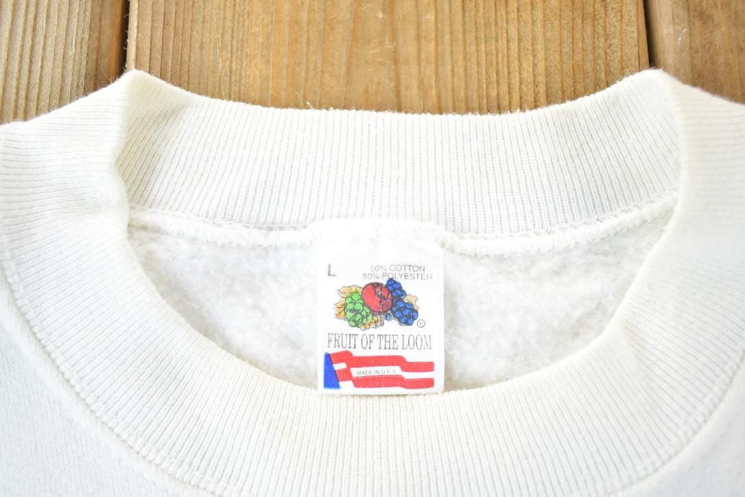 Other Clothing > Gender Neutral Adult Clothing > Hoodies & Sweatshirts > Sweatshirts Vintage 1990s Joyful Noise Unto The World Crewneck Sweatshirt Mens L