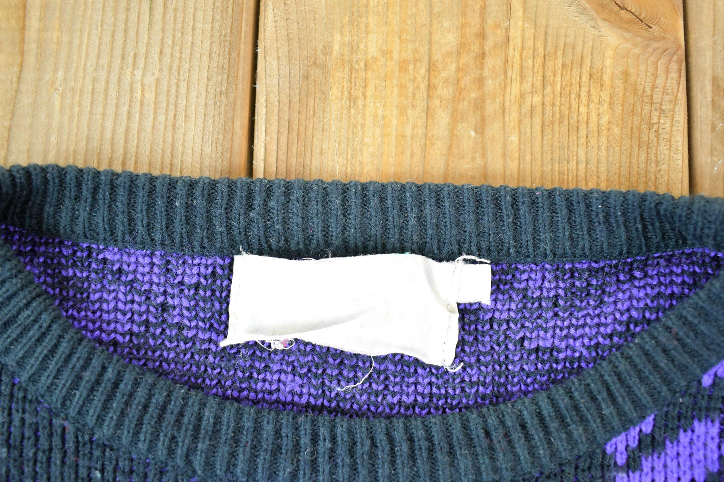 Other Clothing > Gender Neutral Adult Clothing > Hoodies & Sweatshirts > Sweatshirts Vintage 1990s Knit Abstract Pattern All Over Print Crewneck Sweater Women's L