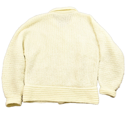 Other Clothing > Gender Neutral Adult Clothing > Hoodies & Sweatshirts > Sweatshirts Vintage 1990s Knitted Blank Cardigan Sweater Men's Small