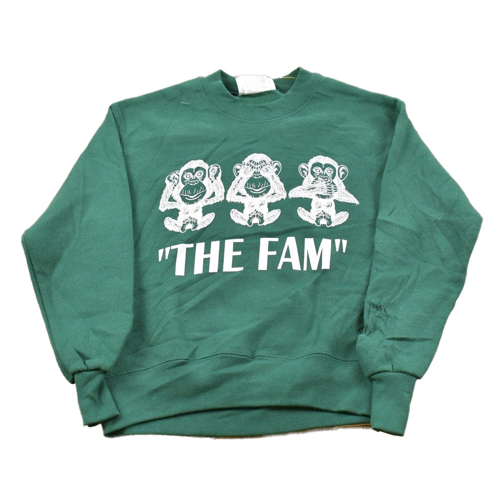 Other Clothing > Gender Neutral Adult Clothing > Hoodies & Sweatshirts > Sweatshirts Vintage 1990s Lee Heavyweight "The Fam" Crewneck Sweatshirt Youth S