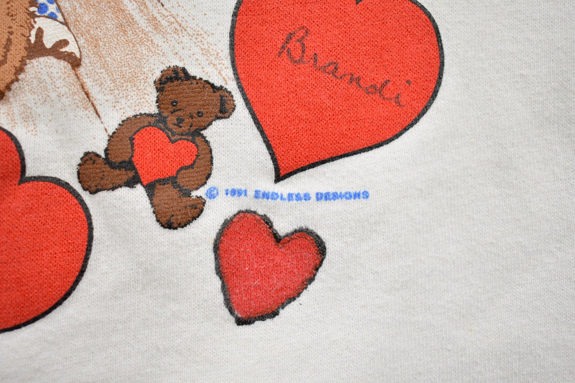 Other Clothing > Gender Neutral Adult Clothing > Hoodies & Sweatshirts > Sweatshirts Vintage 1990s Lee Teddy Bear Theme Crewneck Sweater Men's XL