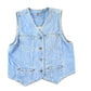 Other Clothing > Gender Neutral Adult Clothing > Hoodies & Sweatshirts > Sweatshirts Vintage 1990s Lizwear Denim Button Up Cowgirl Vest Women's M