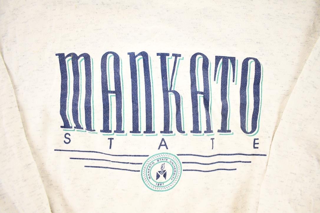 Other Clothing > Gender Neutral Adult Clothing > Hoodies & Sweatshirts > Sweatshirts Vintage 1990s Mankato State Crewneck Sweatshirt Men's M