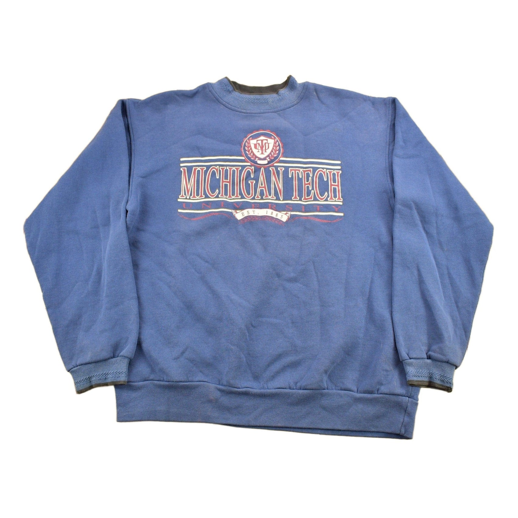 Other Clothing > Gender Neutral Adult Clothing > Hoodies & Sweatshirts > Sweatshirts Vintage 1990s Michigan Tech University Collegiate Crewneck Men's XL