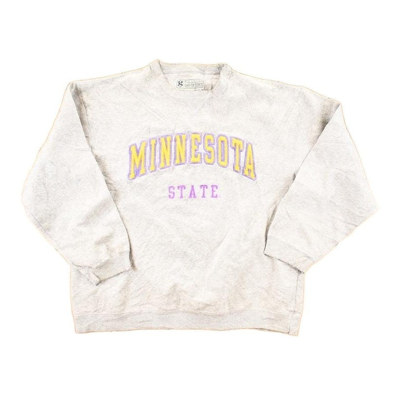 Other Clothing > Gender Neutral Adult Clothing > Hoodies & Sweatshirts > Sweatshirts Vintage 1990s Minnesota State University Big Cotton Gear For Sports Crewneck Mens L