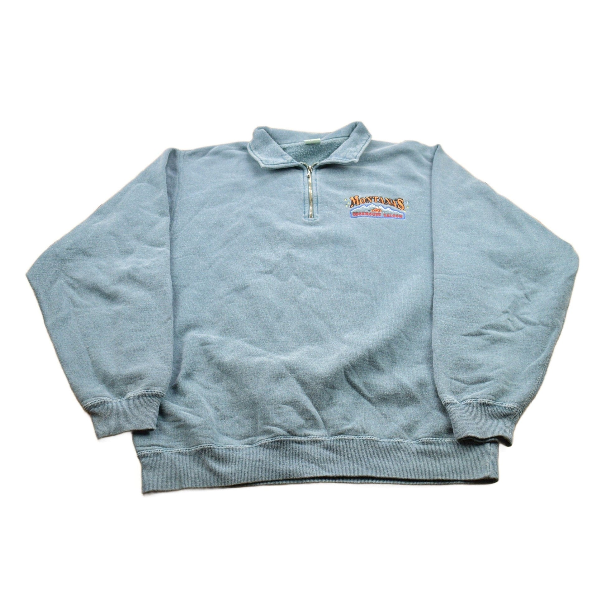 Other Clothing > Gender Neutral Adult Clothing > Hoodies & Sweatshirts > Sweatshirts Vintage 1990s Montana's Cookhouse Saloon Sweatshirt Men's Large