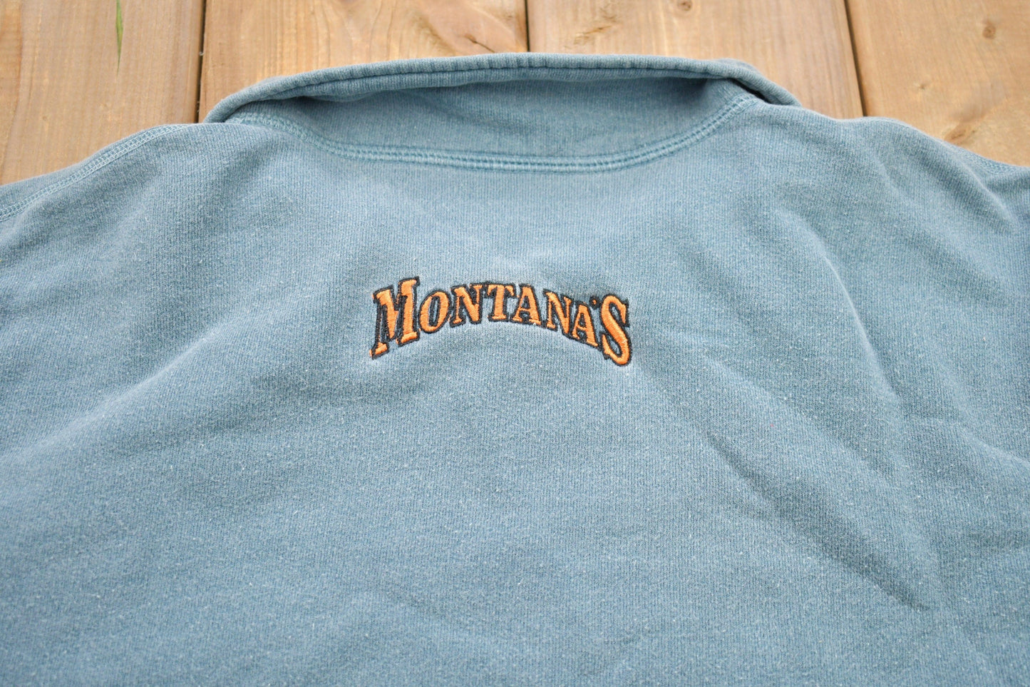 Other Clothing > Gender Neutral Adult Clothing > Hoodies & Sweatshirts > Sweatshirts Vintage 1990s Montana's Cookhouse Saloon Sweatshirt Men's Large
