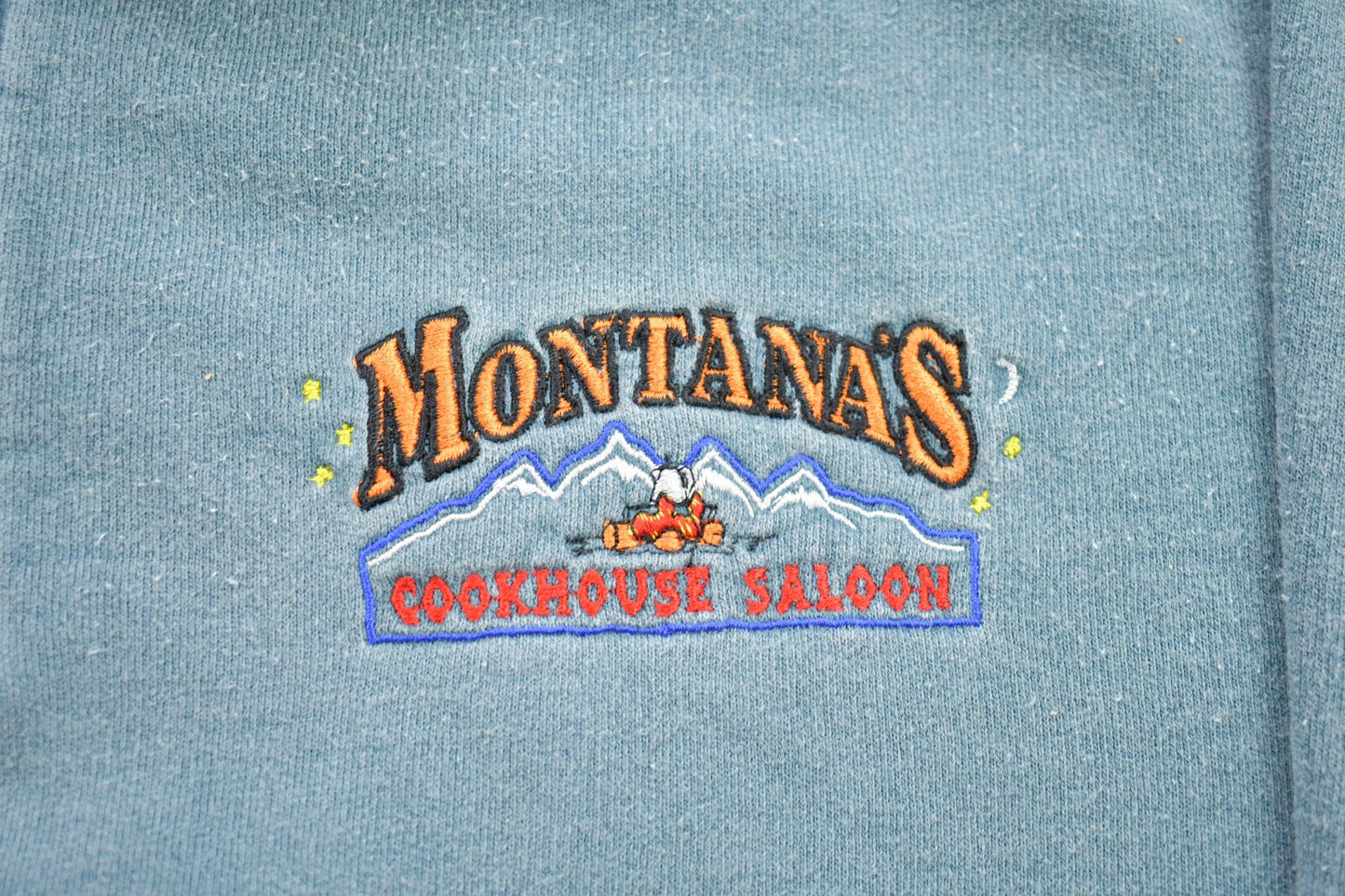 Other Clothing > Gender Neutral Adult Clothing > Hoodies & Sweatshirts > Sweatshirts Vintage 1990s Montana's Cookhouse Saloon Sweatshirt Men's Large