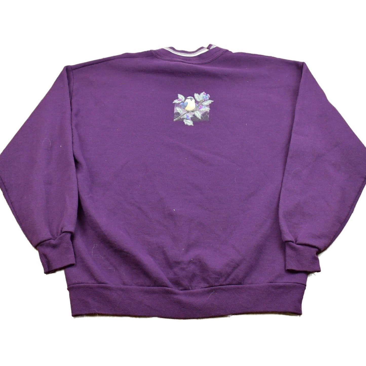 Other Clothing > Gender Neutral Adult Clothing > Hoodies & Sweatshirts > Sweatshirts Vintage 1990s Morning Sun Cute Bird Crewneck Sweatshirt Men's Large