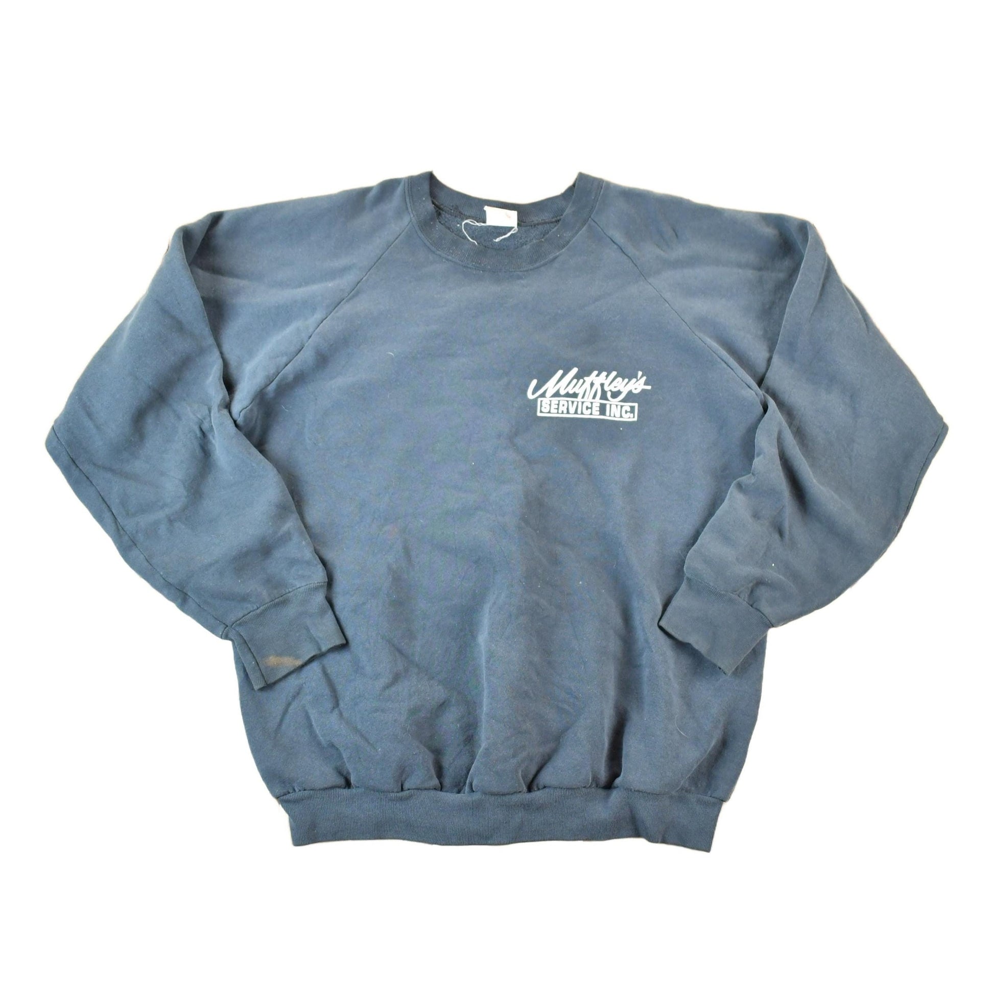 Other Clothing > Gender Neutral Adult Clothing > Hoodies & Sweatshirts > Sweatshirts Vintage 1990s Muffley's Service Inc Crewneck Sweatshirt Mens L