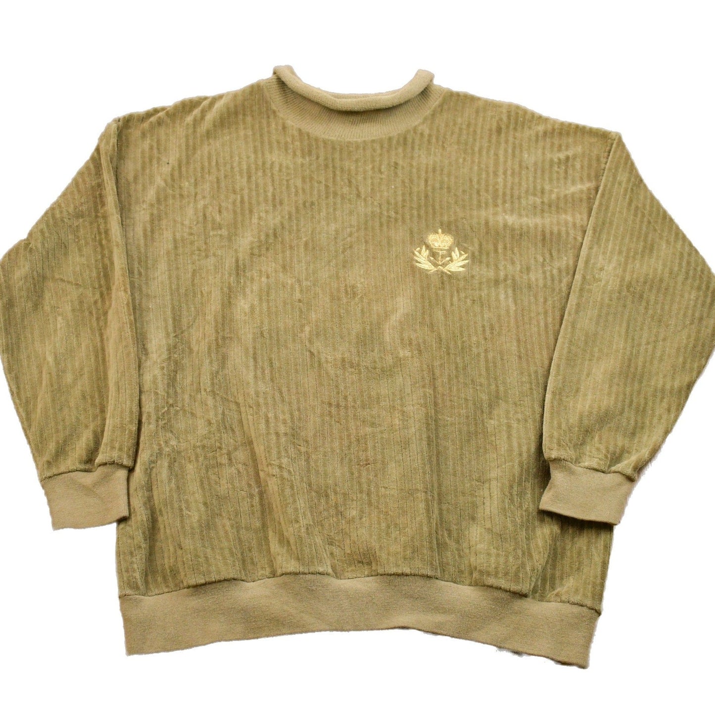 Other Clothing > Gender Neutral Adult Clothing > Hoodies & Sweatshirts > Sweatshirts Vintage 1990s Neiman Marcus Mock Neck Crewneck Sweatshirt Men's Large