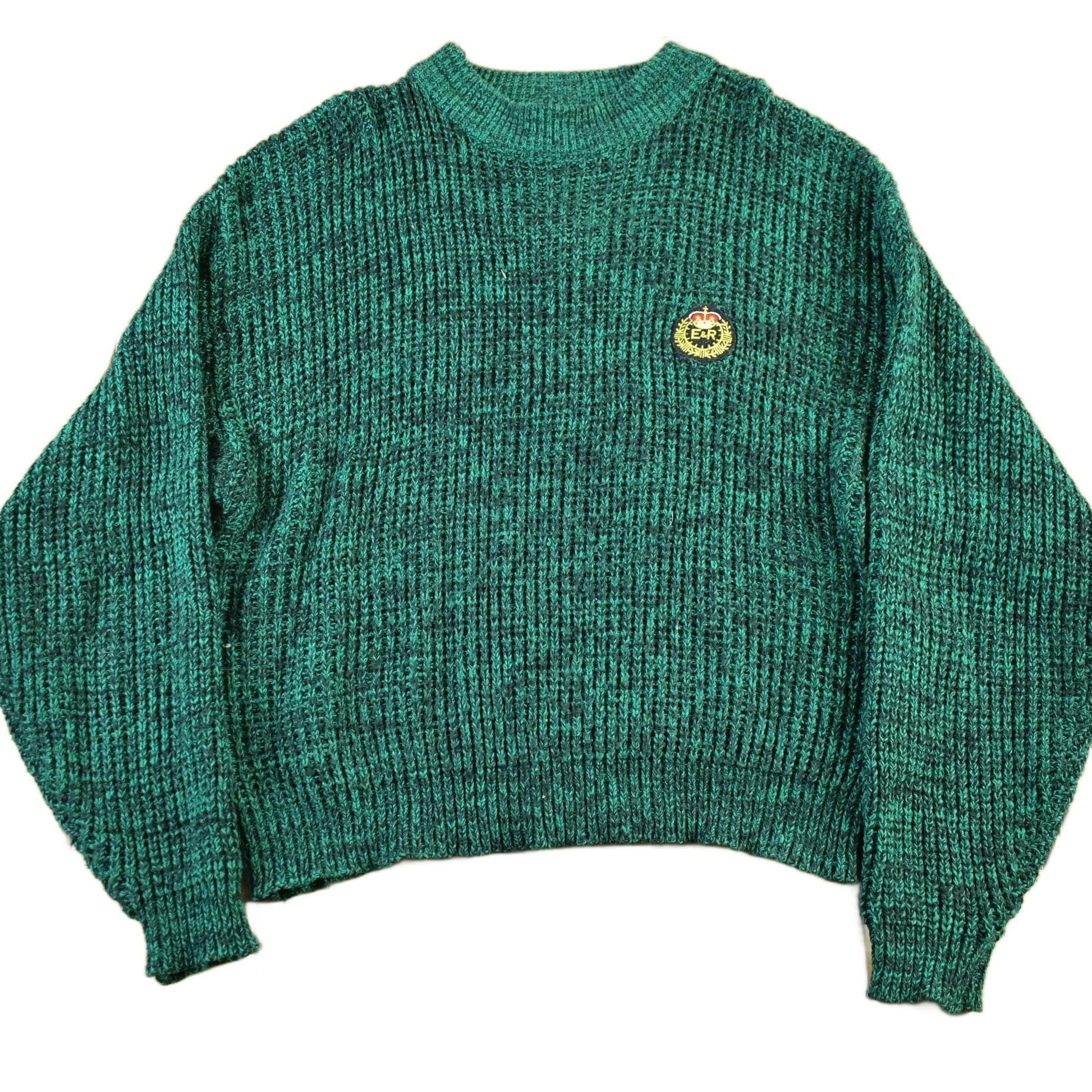 Other Clothing > Gender Neutral Adult Clothing > Hoodies & Sweatshirts > Sweatshirts Vintage 1990s New Logic Knit Sweater Men's Large