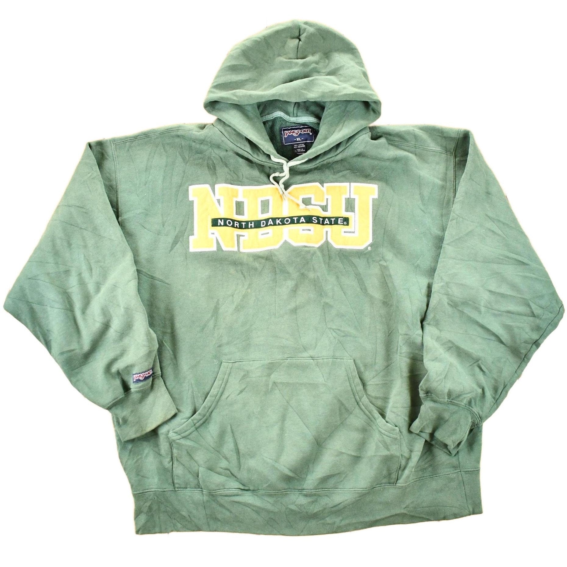 Other Clothing > Gender Neutral Adult Clothing > Hoodies & Sweatshirts > Sweatshirts Vintage 1990s North Dakota State University Jansport Hoodie Sweatshirt Mens L