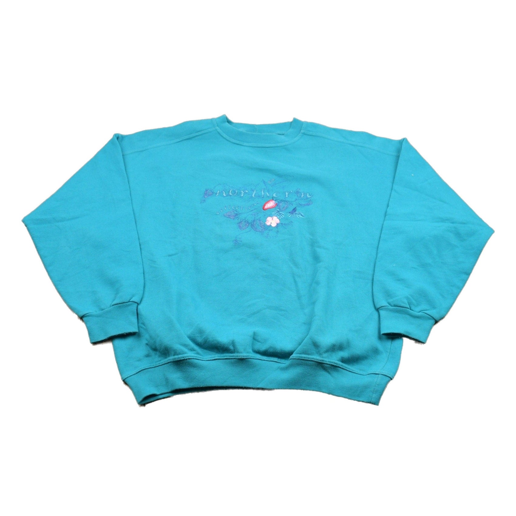 Other Clothing > Gender Neutral Adult Clothing > Hoodies & Sweatshirts > Sweatshirts Vintage 1990s North Reflections Crewneck Sweatshirt Men's Large