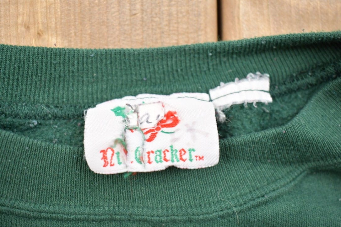 Other Clothing > Gender Neutral Adult Clothing > Hoodies & Sweatshirts > Sweatshirts Vintage 1990s Nutcracker Christmas Sweater Men's Large