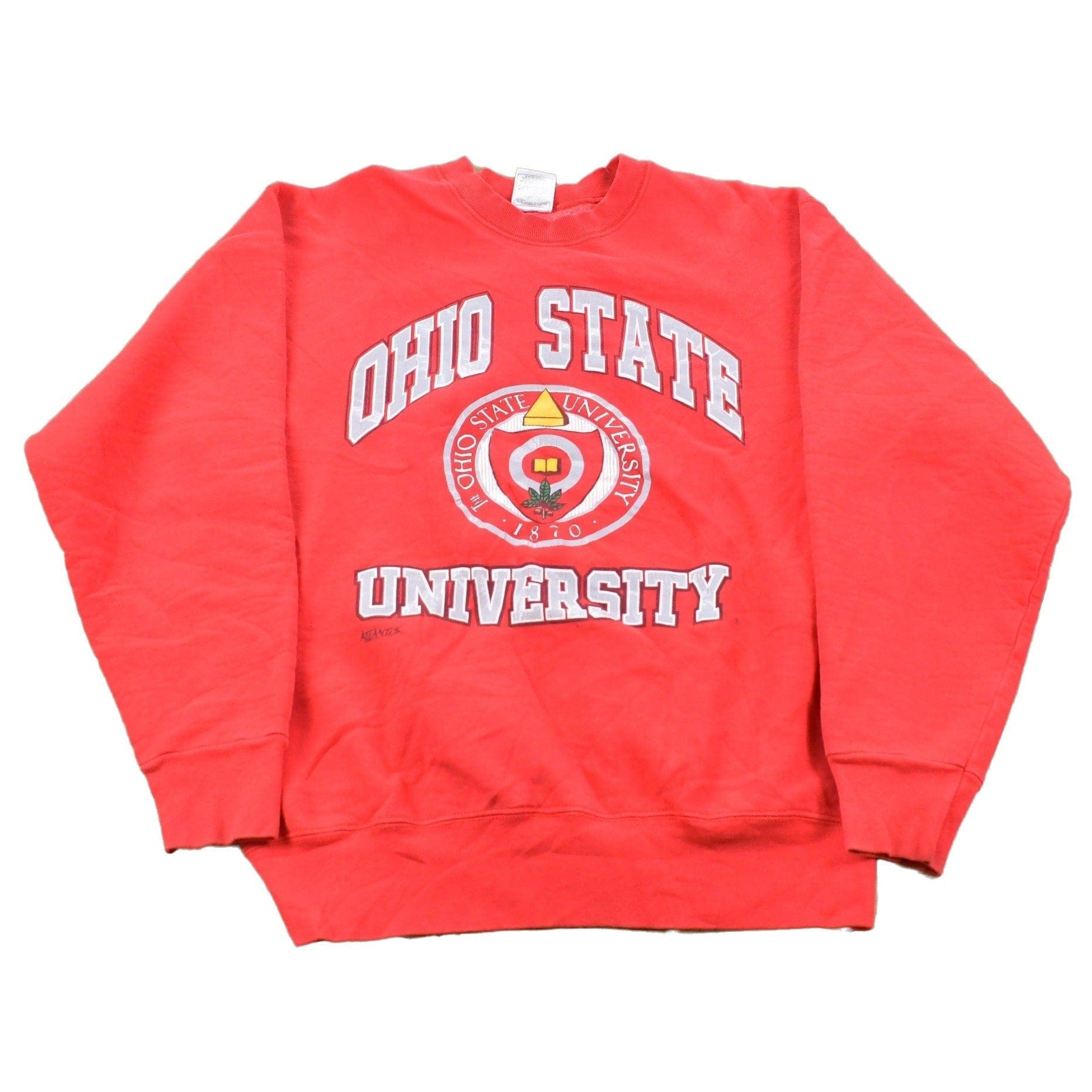 Other Clothing > Gender Neutral Adult Clothing > Hoodies & Sweatshirts > Sweatshirts Vintage 1990s Ohio State University Collegiate Crewneck Men's Medium