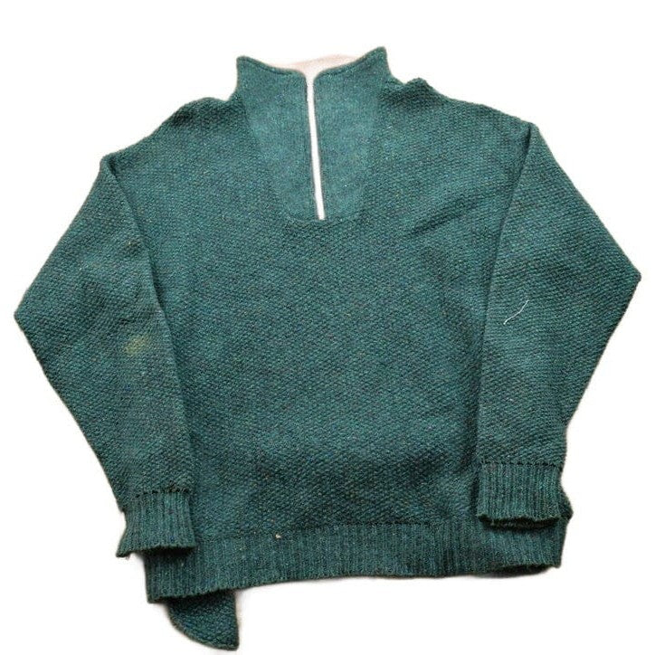 Other Clothing > Gender Neutral Adult Clothing > Hoodies & Sweatshirts > Sweatshirts Vintage 1990s Orvis Knitted Quarter Zip Sweater Men's Medium