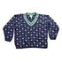 Other Clothing > Gender Neutral Adult Clothing > Hoodies & Sweatshirts > Sweatshirts Vintage 1990s Patterned V-Neck Knitted Sweater Women&