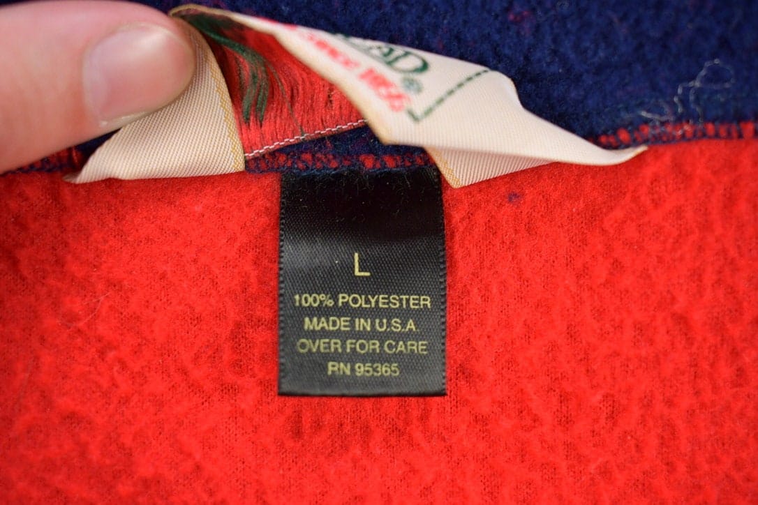 Other Clothing > Gender Neutral Adult Clothing > Hoodies & Sweatshirts > Sweatshirts Vintage 1990s Red Head Quarter Zip Fleece Sweater Men's 2XL