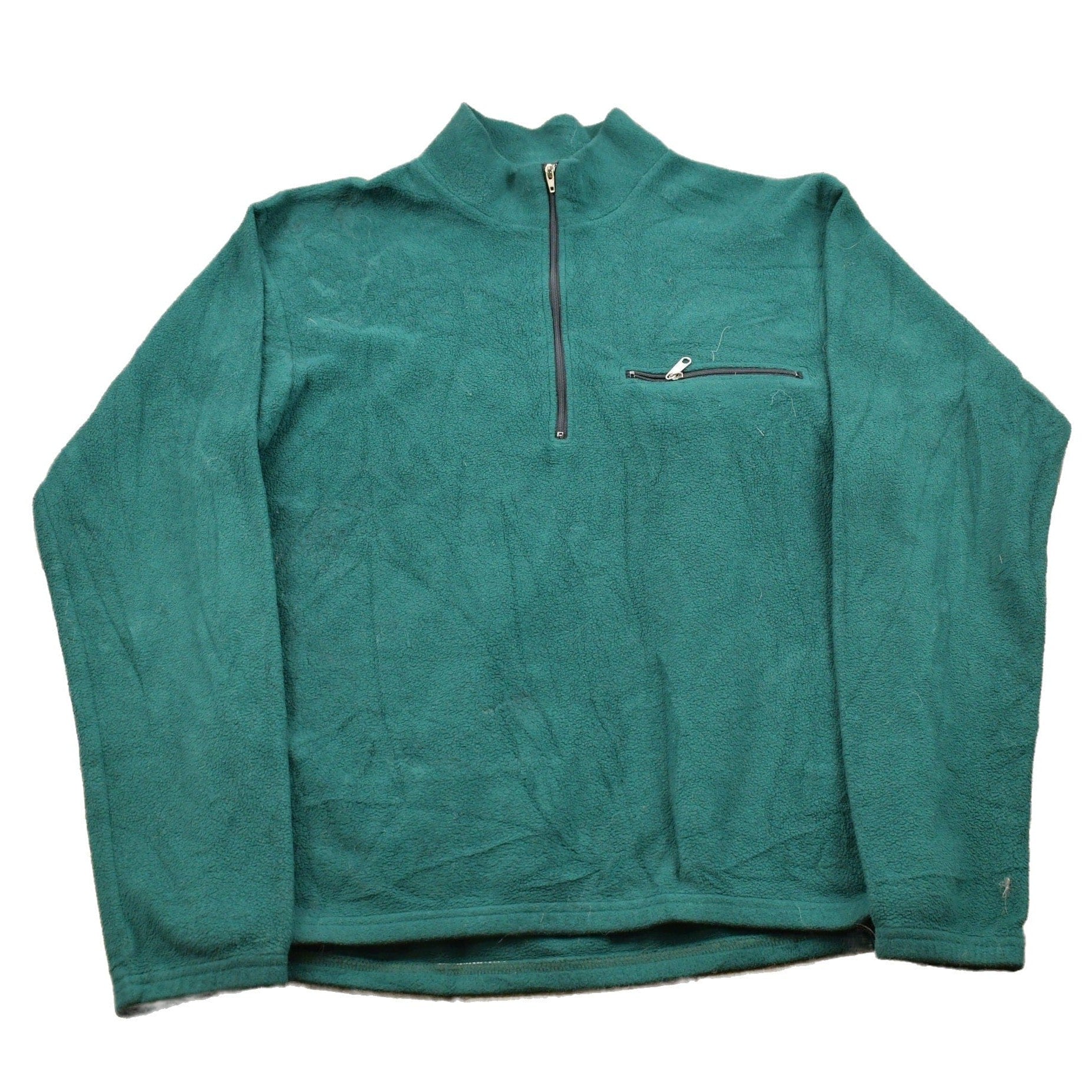 Other Clothing > Gender Neutral Adult Clothing > Hoodies & Sweatshirts > Sweatshirts Vintage 1990s REI Quarter Zip Fleece Sweater Men's Large