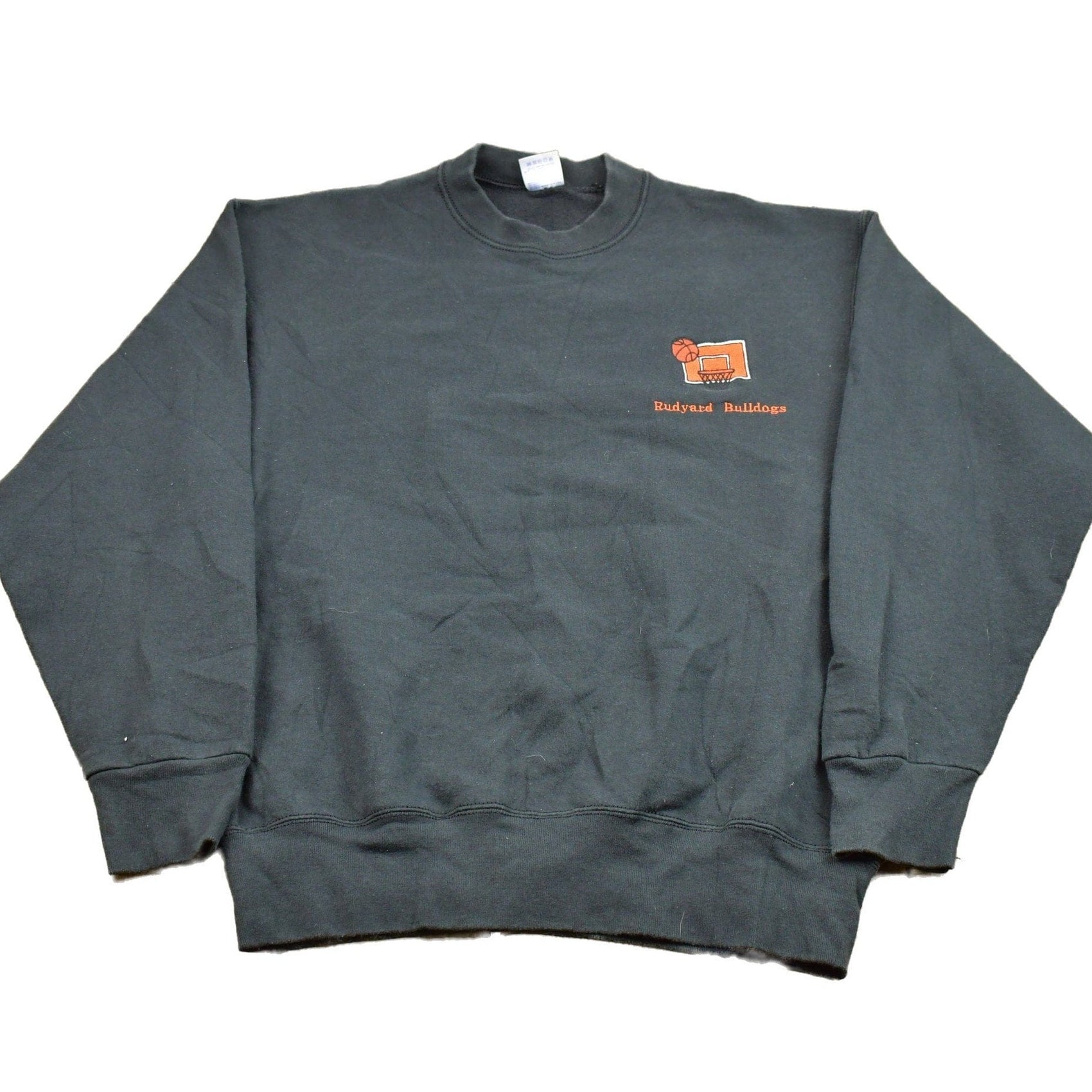 Other Clothing > Gender Neutral Adult Clothing > Hoodies & Sweatshirts > Sweatshirts Vintage 1990s Rudyard Bulldogs Crewneck Sweatshirt Men's Large