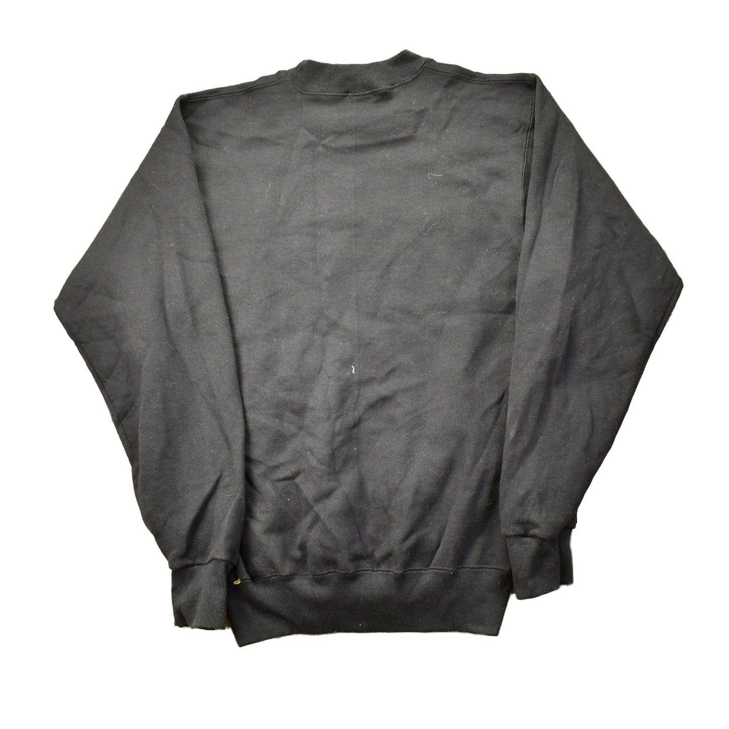 Other Clothing > Gender Neutral Adult Clothing > Hoodies & Sweatshirts > Sweatshirts Vintage 1990s Soffee Sweats Black Blank Crewneck Sweatshirt Men's Medium