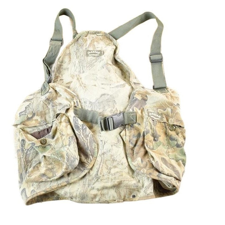 Other Clothing > Gender Neutral Adult Clothing > Hoodies & Sweatshirts > Sweatshirts Vintage 1990s Spartan Outdoors Realtree Camo Vest Mens L