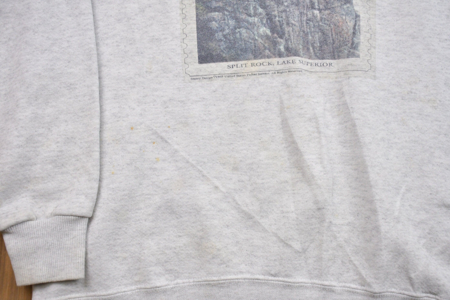 Other Clothing > Gender Neutral Adult Clothing > Hoodies & Sweatshirts > Sweatshirts Vintage 1990s Split Rock, Lake Superior Crewneck Sweatshirt Men's Medium