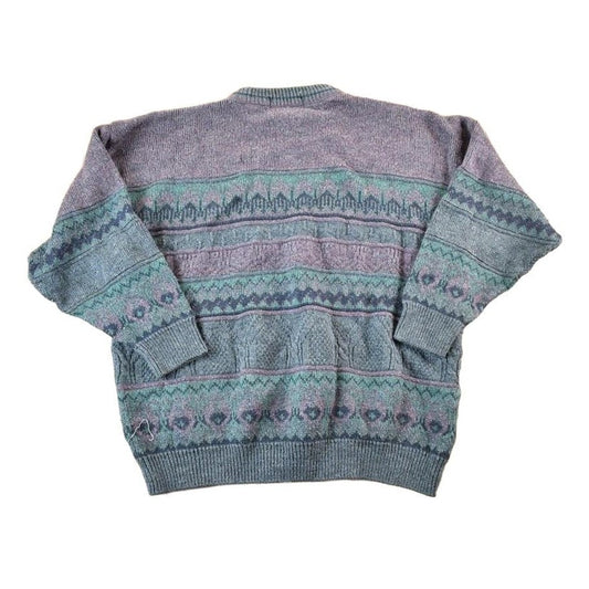 Other Clothing > Gender Neutral Adult Clothing > Hoodies & Sweatshirts > Sweatshirts Vintage 1990s St Bernard Wool Blend Knit Sweater Mens XL