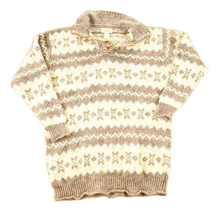 Other Clothing > Gender Neutral Adult Clothing > Hoodies & Sweatshirts > Sweatshirts Vintage 1990s St Johns Bay Knit Abstract Pattern Crewneck Sweater Women's XL