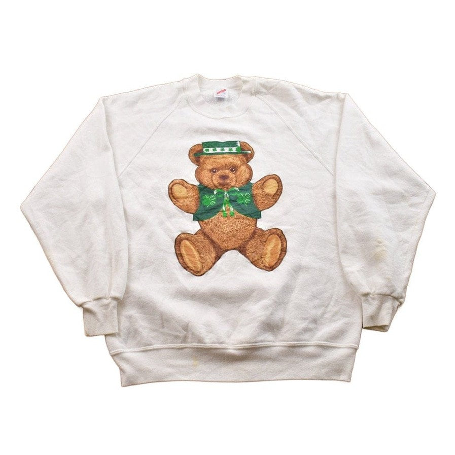 Other Clothing > Gender Neutral Adult Clothing > Hoodies & Sweatshirts > Sweatshirts Vintage 1990s Teddy Bear Crewneck Sweater Men's Medium