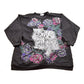 Other Clothing > Gender Neutral Adult Clothing > Hoodies & Sweatshirts > Sweatshirts Vintage 1990s Tee Dee's Kittens and Flowers Themed Crewneck Sweater Men's Medium