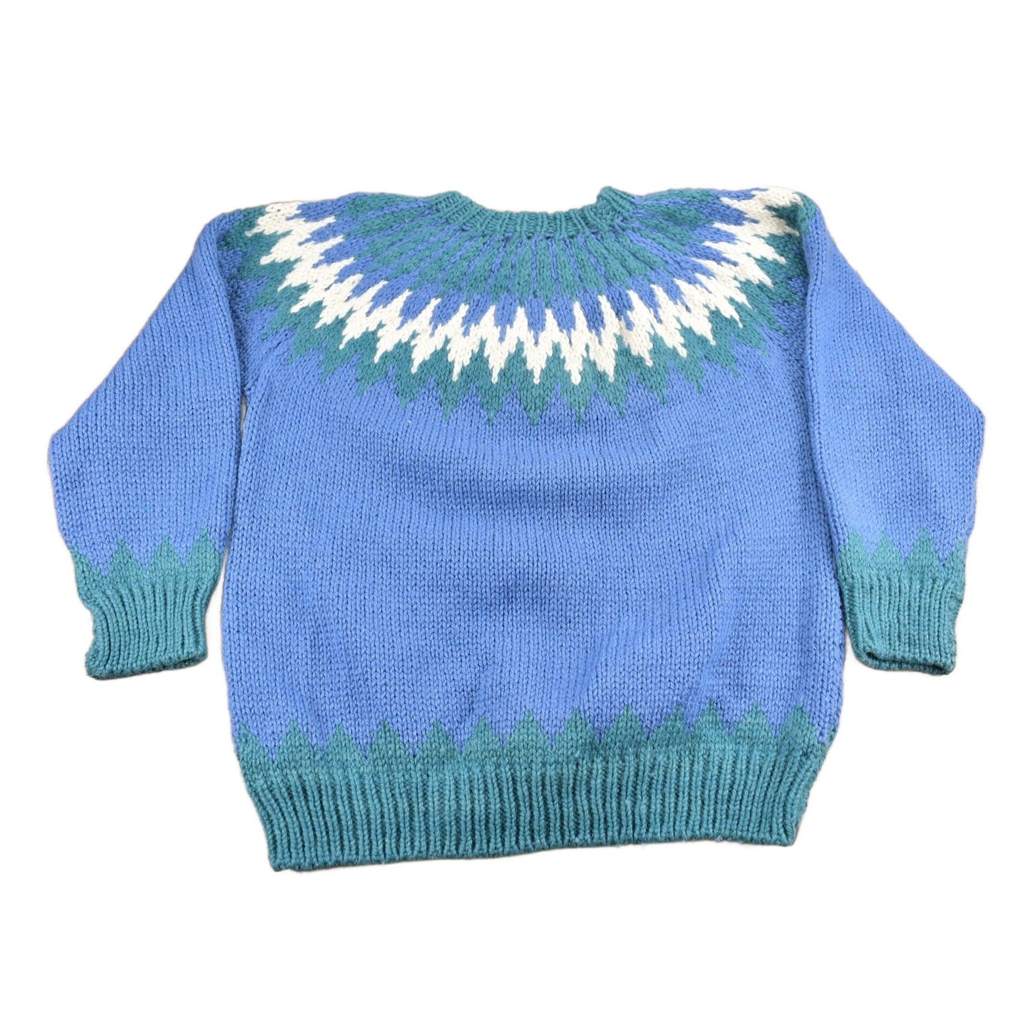 Other Clothing > Gender Neutral Adult Clothing > Hoodies & Sweatshirts > Sweatshirts Vintage 1990s The Lodge Pure Wool Knitted Sweater Men's Large