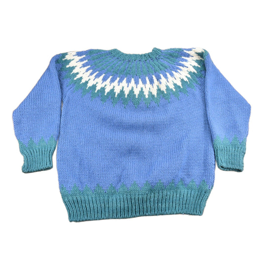 Other Clothing > Gender Neutral Adult Clothing > Hoodies & Sweatshirts > Sweatshirts Vintage 1990s The Lodge Pure Wool Knitted Sweater Men's Large