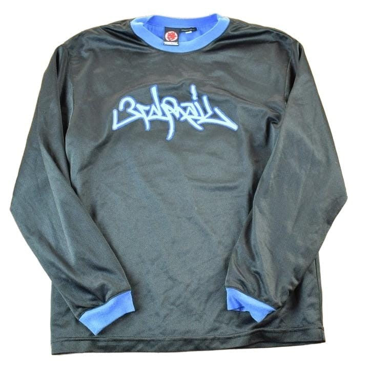 Other Clothing > Gender Neutral Adult Clothing > Hoodies & Sweatshirts > Sweatshirts Vintage 1990s Third Rail Mesh Crewneck Sweatshirt Mens L