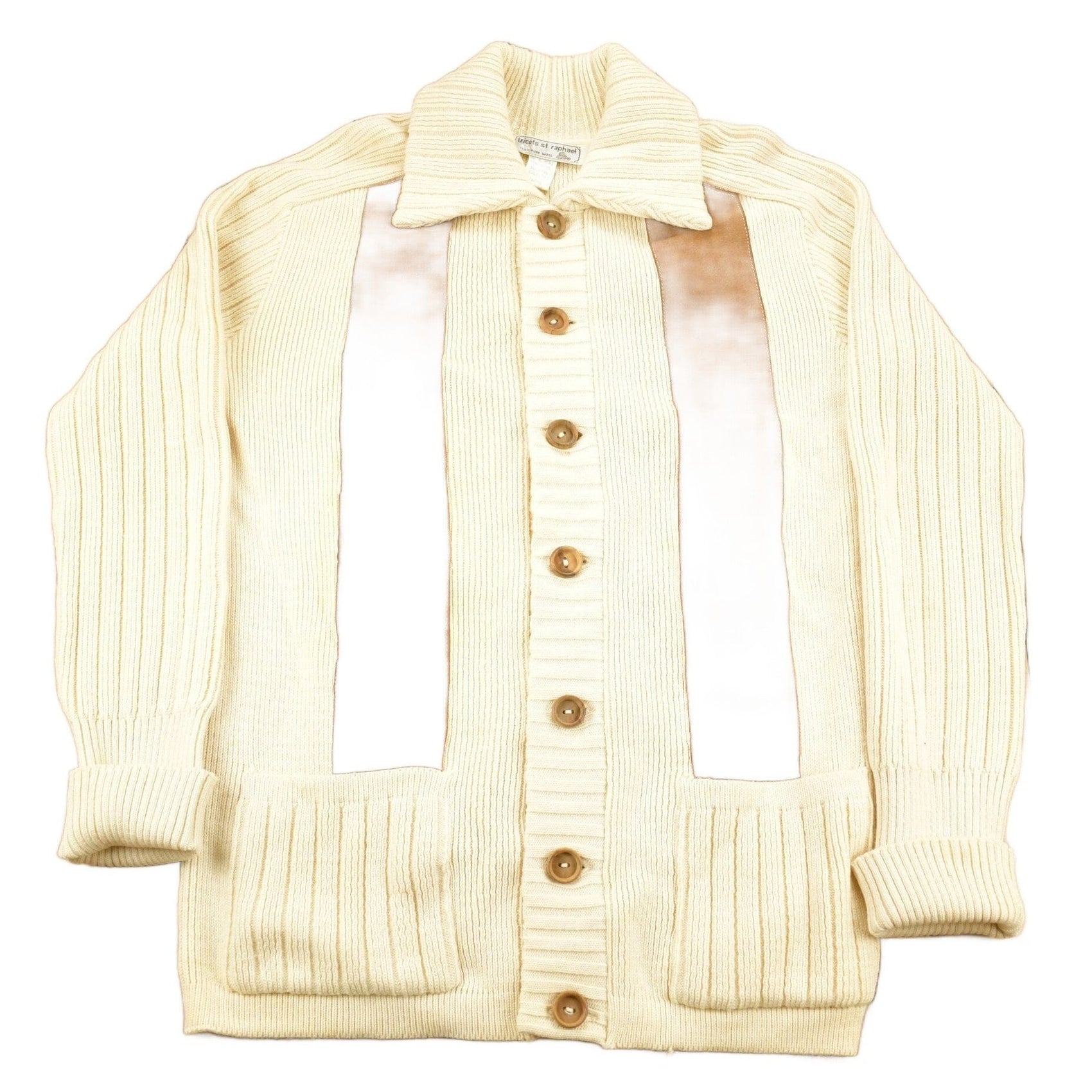 Other Clothing > Gender Neutral Adult Clothing > Hoodies & Sweatshirts > Sweatshirts Vintage 1990s Tricots St. Raphael's Pure Wool Knit Sweater Men's Large