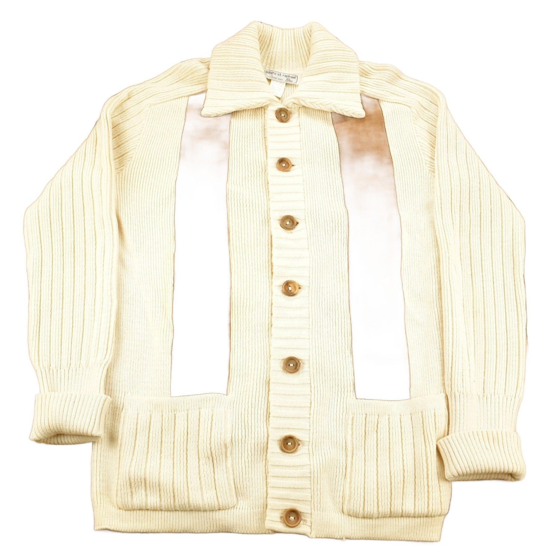 Other Clothing > Gender Neutral Adult Clothing > Hoodies & Sweatshirts > Sweatshirts Vintage 1990s Tricots St. Raphael's Pure Wool Knit Sweater Men's Large