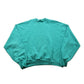 Other Clothing > Gender Neutral Adult Clothing > Hoodies & Sweatshirts > Sweatshirts Vintage 1990s Turquoise Blank Crewneck Sweatshirt Men's Medium