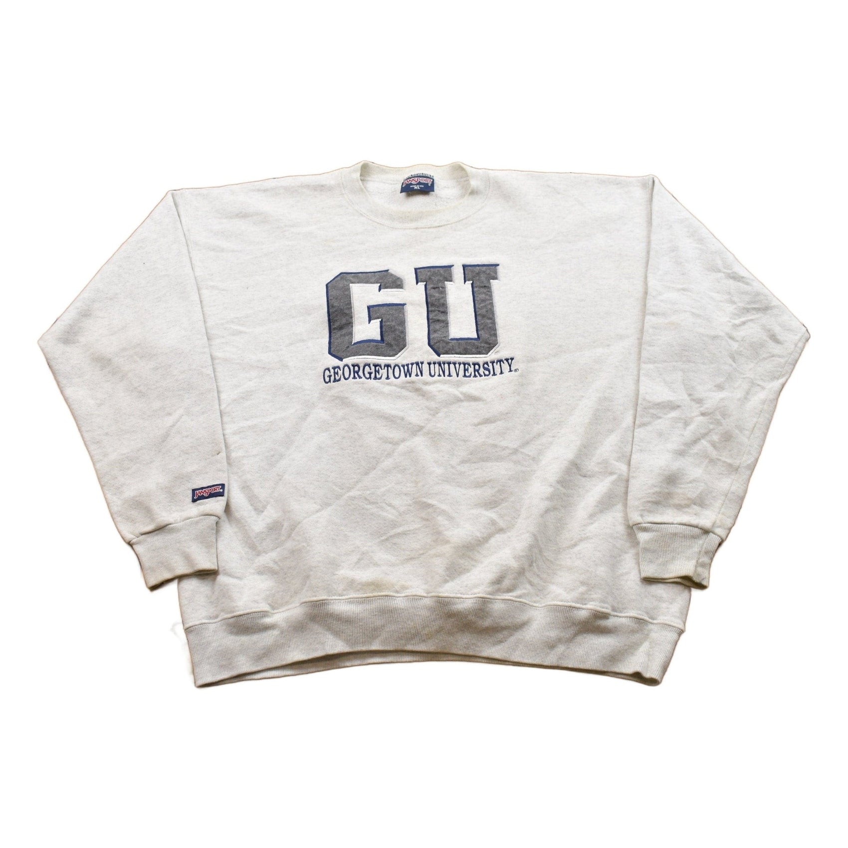 Other Clothing > Gender Neutral Adult Clothing > Hoodies & Sweatshirts > Sweatshirts Vintage 1990s University Of Georgetown Collegiate Crewneck Men's 2XL