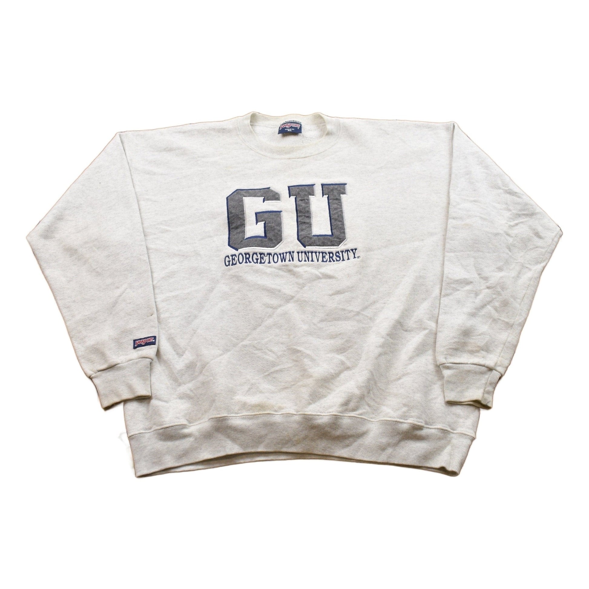 Other Clothing > Gender Neutral Adult Clothing > Hoodies & Sweatshirts > Sweatshirts Vintage 1990s University Of Georgetown Collegiate Crewneck Men's 2XL